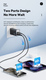 Essager 45W Double USB Fast Charger